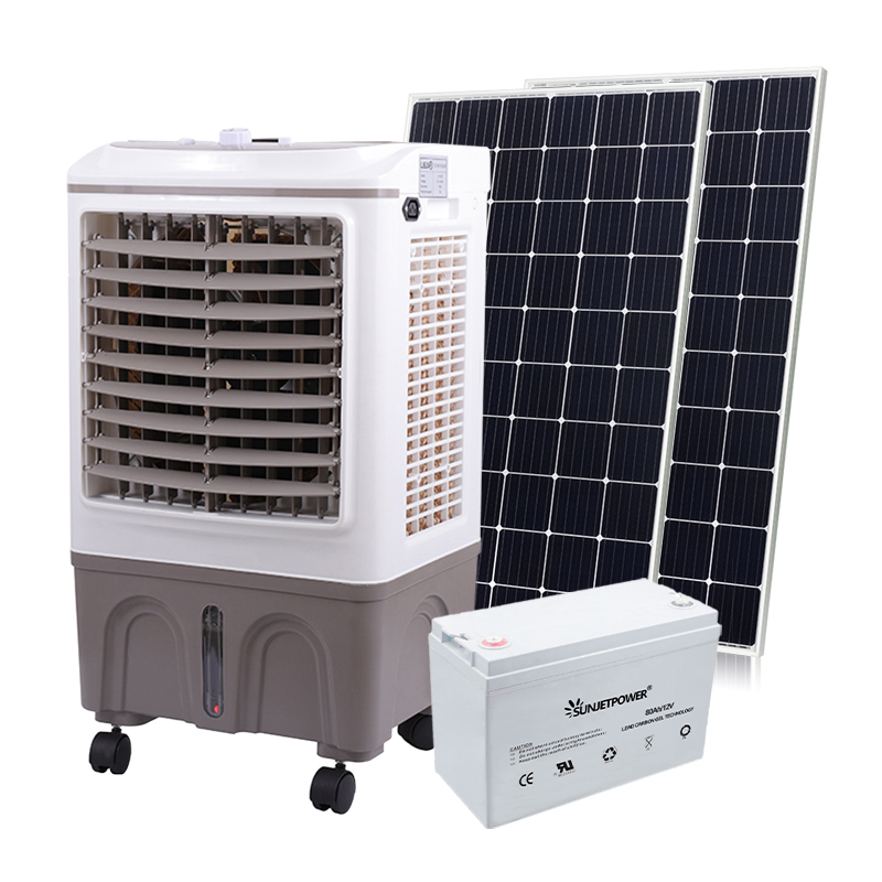 Ventilateur sur pied rechargeable solaire Dc haute vitesse Portable ventilateurs de sol en gros ventilateur solaire Panal Charge ventilateur d'air de refroidissement solaire