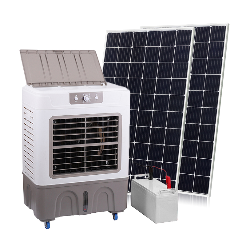 Ventilateur de bureau portatif puissant de banque d'alimentation de ventilateurs de refroidissement AC/DC d'énergie solaire pour le camping en plein air