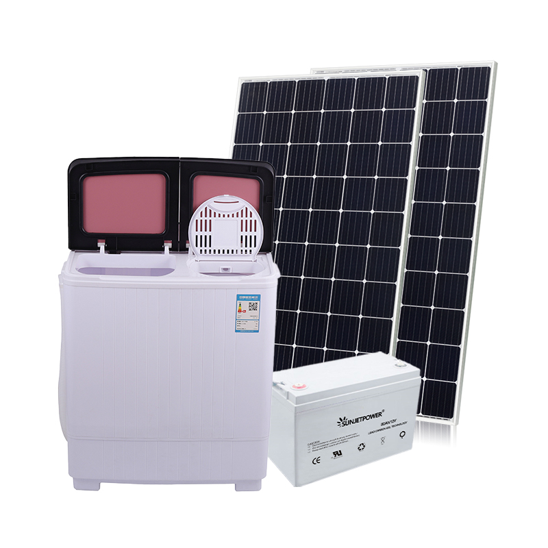 Machine à laver solaire à économie d'énergie DC 12V Machine à laver à double cuve