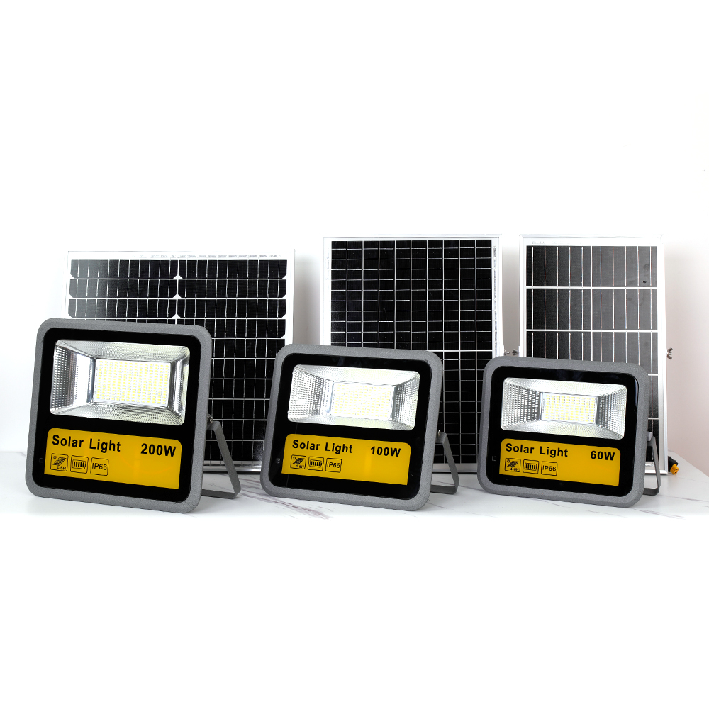Projecteur à énergie solaire avec panneau solaire